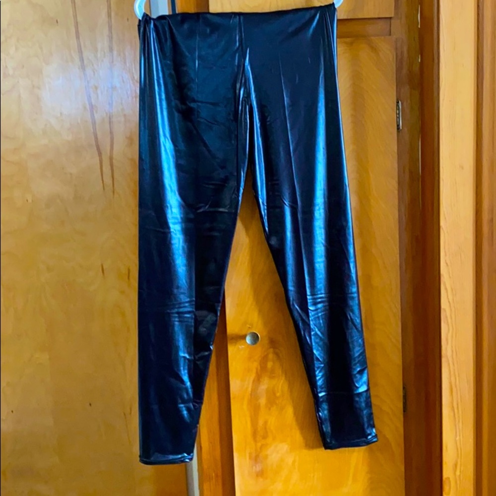 NWT Black Faux Leather Leggings